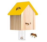 Piège à Abeilles en Bois, pièges à Abeilles charpentières pour l'extérieur | Forme de la Maison Safe Nest Dissuasive piège à Abeilles | Catcher Hornet en Plein air, décoration de Jardin pour la