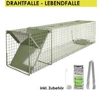 Piège à Animaux Humaine Animal Vivant Vert Cage 120 x 29 x 31 cm Martre Petigi