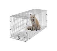 Piège Pour Animaux Vivants-Vevor-1270x508x660mm Cage Trappe Chat Pliable Fil Fer Galvanisé Sans Cruauté-Pour Tatous, Chats Errants