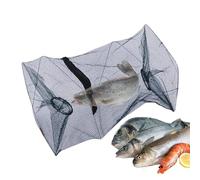 Piège à appâts de pêche, filets de pêche pliables pour poissons/crabes/crevettes/rampes, filet de pêche portable, piège à crabe, piège à ménés, piège à écrevisses, piège réutilisable pliable, pièges