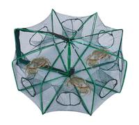 Piège à appâts pour la pêche, portable, pliable et anti-évasion | Piège à crabes pliable pour eau salée, bassin, kayak, étang, lac, crabe, crevettes, attrape-crevettes, camping, pêche, appât