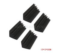 Piège à basses d'angle, 4 pièces, insonorisation acoustique, mousse de polyuréthane, traitement d'absorption du son