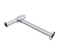 Piège à bouteille rond en P, piège à bouteille de lavabo en alliage de zinc et kit de vidange des déchets d'évier, tube chromé réglable pour salle de bain et cuisine, idéal pour