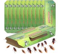 Piege a Cafard,Non Toxique Piege Cafards Puissant Professionnel,Fourmis Araignée Produit Gel Cafards,pour Lieux Intérieurs et Extérieurs,Bain Bureau Cuisine Jardin,Maison Avoir Animaux (10, Vert)