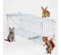 Piège à Chat pour Chats errants, piège à Lapin Pliant extérieur adapté au Lapin, Chat Errant, Cage de Stockage pour Animaux de Compagnie de Poulet ()