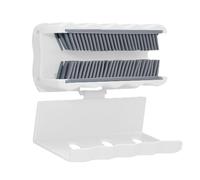 Piège à cheveux de bain - Support pour déchets de toilettes, surfaces en caoutchouc, 10,5 x 5,5 x 4,5 cm, dispositif de retrait adhésif réutilisable, solution de protection de plomberie, gestion des