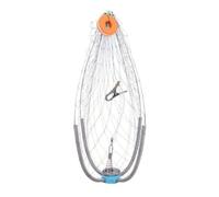 Piège à Crabe Pot Filaire Cage Filet Nasse Capture à Ressort Acier Inoxydable Pliable Ouverture Automatique Base Lestée Stable pour Seabed et Rivières, 50 50 Cm, Style to 2