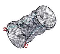 Piège à crabes 30 x 60 cm - Pliable - Pour la pêche, les crabes, les crevettes, les homards, les anguilles - Avec corde en fonte (30 x 60 cm avec accessoires)