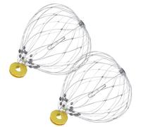 Piège à Crabes en Treillis Métallique Argenté 2 Pcs Couleur Aléatoire