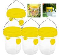 Piege a frelon Asiatique Exterieur, Piege Guepes Et Frelons Exterieur, Piege A Guepes Exterieur Tap Trap, Kit Piege A Frelon pour Bouteille Plastique Interieur, Piege Moustique, Mouche, Moucheron