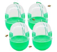Piège à frelons, piège à frelons, pièges guêpes 4 pièces Suspendus l'extérieur, Abeille entrée unidirectionnelle pour l'extérieur, pièges Abeilles en Plastique réutilisables