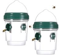 Piège à frelons suspendu pour extérieur, kit de piège à guêpes et frelons en bouteille plastique pour lutter contre les moustiques, les mouches et les moucherons (A)