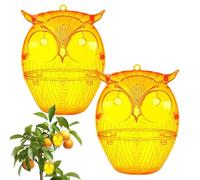 Piège à guêpes - Attrape-guêpes pour l'extérieur | 2 répulsifs réutilisables à suspendre jaune pour la maison, la cour, le camping, la cuisine, le garage