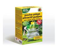 BSI Poche-piège à guêpes et frelons Adapté aux frelons asiatiques Naturel avec appât