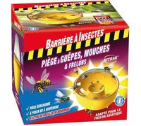 Piège à Guêpes Frelons Mouches et Moucherons - 1 piège - Piège écologique - A Poser ou à suspendre - BARRIERE A INSECTES