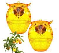 Piège à guêpes, guêpes et guêpes, 2 pièges à abeilles avec lumière LED pour une meilleure attraction et réutilisation, potager, jardin, patio