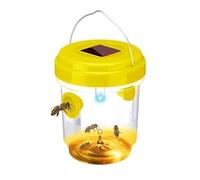 Piège à Guêpes Insectes,Piège Guêpes et Frelons Extérieur avec Lumière LED - Piège à Frelon Asiatique Exterieur Réutilisable à Double Entrée, pour Jardin, Balcon, Extérieur