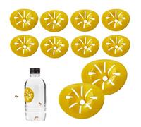 Piège à guêpes piège à abeilles frelons capteur de bouteille entonnoir jaune pour abeilles volantes frelons insectes 10 pièces, Décor intérieur pour la maison