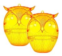 Piège à guêpes | Piège à guêpes et frelons - 2 répulsifs réutilisables à suspendre jaune pour maison, cour, jardin, camping, cuisine, garage