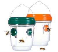 piège à guêpes,Piège Vivant écologique à Suspendre,Piège à guêpes 2 pièces pour l'extérieur Piège à Abeilles Suspendu pour Le Jardin, Le Balcon, l'extérieur, sans Produits Chimiques