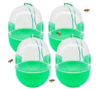 Piège à guêpes suspendu extérieur 4Pack| Piège à frelons, pièges guêpes 4PCS suspendus extérieurs, abeille d'entrée unidirectionnelle pour l'extérieur, pièges abeilles en plastique réutilisables