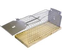 SwissInno Piège vivant pour rats – Bois et métal, Réutilisable, Intérieur/Extérieur, 1 piège