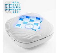 Piège à insectes volants, 3 en 1, piège à mouches portable pour l'extérieur, 4000 mAh, 2 pièges à mouches et 5 cartes de colle, pièges à mouches pour moucherons, mites, moustiques, convient pour la