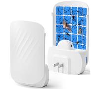 Piège à insectes volants plug-in pour l'intérieur, piège à mouches pour mouches des fruits, moucherons et mouches domestiques, lumière UV, attrape-insectes d'intérieur pour la maison, la cuisine
