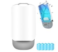 Piège à insectes volants pour l'intérieur, piège à mouches à fruits, éclairage réglable, pour mouches domestiques, moustiques, mouches des fruits, mouches, moustiques, moustiques, bureau (5 recharges