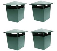 Piège à limaces 4 pièces piège à limaces piège à escargots intérieur extérieur 5x4 pouces attrape-escargots en plastique pour enfants et animaux domestiques décor de jardin piège à escargots piège à l