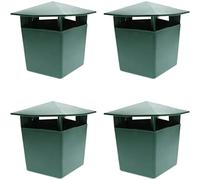 Piège à limaces 4 pièces piège à limaces piège à escargots intérieur extérieur 5x4 pouces attrape-escargots en plastique pour enfants et animaux domestiques décor de jardin piège à escargots piège à l