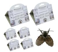 Piège à mites avec phéromones, piège à mites pour garde-manger - Piège à vêtements collant et sûr pour la maison, les placards, la cuisine