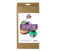 Piège à mites des pruniers pour arbres fruitiers avec recharge - 2 leurres phéromones - 10 semaines d'approvisionnement annuel de la teigne des prunes - Réduit les dommages causés par les prunes et