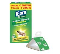 Piège à mites textiles inodore-Détecte les mites vestimentaires-Efficace jusqu’à 3 mois-2 pièges + 1 gratuit-Protection armoires