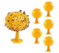 Piège à Mouche des Fruits, 6PCS Mouches de Fruits Jaunes Boules, Piege a Mouche, Boules de pièges à Mouches, Boule Anti Mouche, piège à Mouches pour Pots de Fleurs, balcons, Cours, vergers