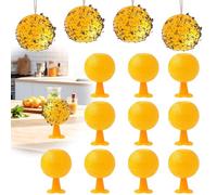 Piège à Mouche des Fruits,8PCS Mouches de Fruit Jaunes Boules,PiegeMouche