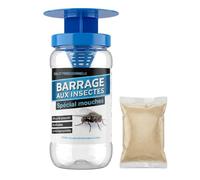 Piège à Mouche Extérieur avec Super Attractif - Appât de Qualité Professionnelle - Bouteille Piège Anti Mouche avec Entonnoir Réutilisable - Pour Jardin et Terrasse