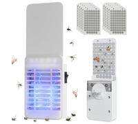 Piege à Mouche Lampe Anti Moustique 2 en 1 avec UV et 10 Cartes de Colle