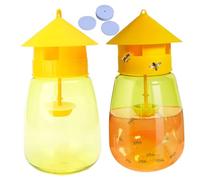 Piège à Mouches à Fruits Efficace 2 pièces avec Tampon de Coton Tueur Suspendu pour intérieur/extérieur