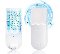 Piège À Mouches D’Intérieur avec 1 Appareil Et 5 Recharges - Lampe Anti-Moucherons À Prise Électrique Lumière Bleue, sans Insecticide, pour Moustiques, Moucherons Et Mites