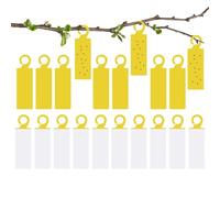 Piège À Mouches des Fruits Adhésif - 20 Pièces De Piège À Mouches pour Extérieur | avec Crochet pour Attrape-Mouches D'Intérieur,pour Usage en Extérieur Cuisine Verger Jardin Restaurant