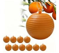 Piège à Mouches des Fruits Boule Gluante pour Mouche Piège à Coller pour Verger Attrape-Cératites, Protection des Agrumes (Orange)