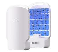 Piège à mouches d'intérieur à brancher - Piège à insectes électrique avec six lumières - Silencieux, sûr et sans désordre - Attrape-moucherons et tue-mouches des fruits pour maison, cuisine, chambre à