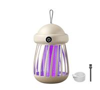 Piège à mouches électrique - 1200 mA - Autonomie de 8 h - Destructeur d'insectes électrique rechargeable - LED - Pour l'extérieur et l'intérieur (B)