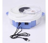 Piège à mouches électrique automatique à l'intérieur, rechargeable et rotatif pour la maison, dispositif de lutte contre les nuisibles sûr et silencieux pour moucherons, blanc (* modèles de charge)