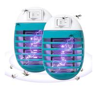 Piège À Mouches Électrique - Lampe Anti-moustiques Créative pour La Maison, Attrape-Mouches Haute Puissance, Lampe Anti-moustiques D'intérieur avec Prise - Light Blue Euro