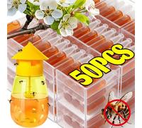 Piège à Mouches Liquide en Gros pour Mouches à Fruits, Attractant Drosophila, Attrape-Aimants, Outil de Contrôle des Nuisibles pour Jardin et Verger Extérieur 10pcs