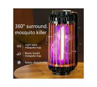 Piège à Moustiques Électrique Mural 2 en 1 Rechargeable avec Lumière UV