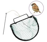 vidaXL Piège à oiseaux – 30 cm – Acier – Vert – Réutilisable et portable