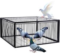 Piège à Oiseaux, Piège à Pigeons avec Entrée à Sens Unique, Piège à Animaux, Facile à Assembler, Cage à Pigeons, Cryptage 2cm, Conception Anti-évas, One Color, 40x30x26CM